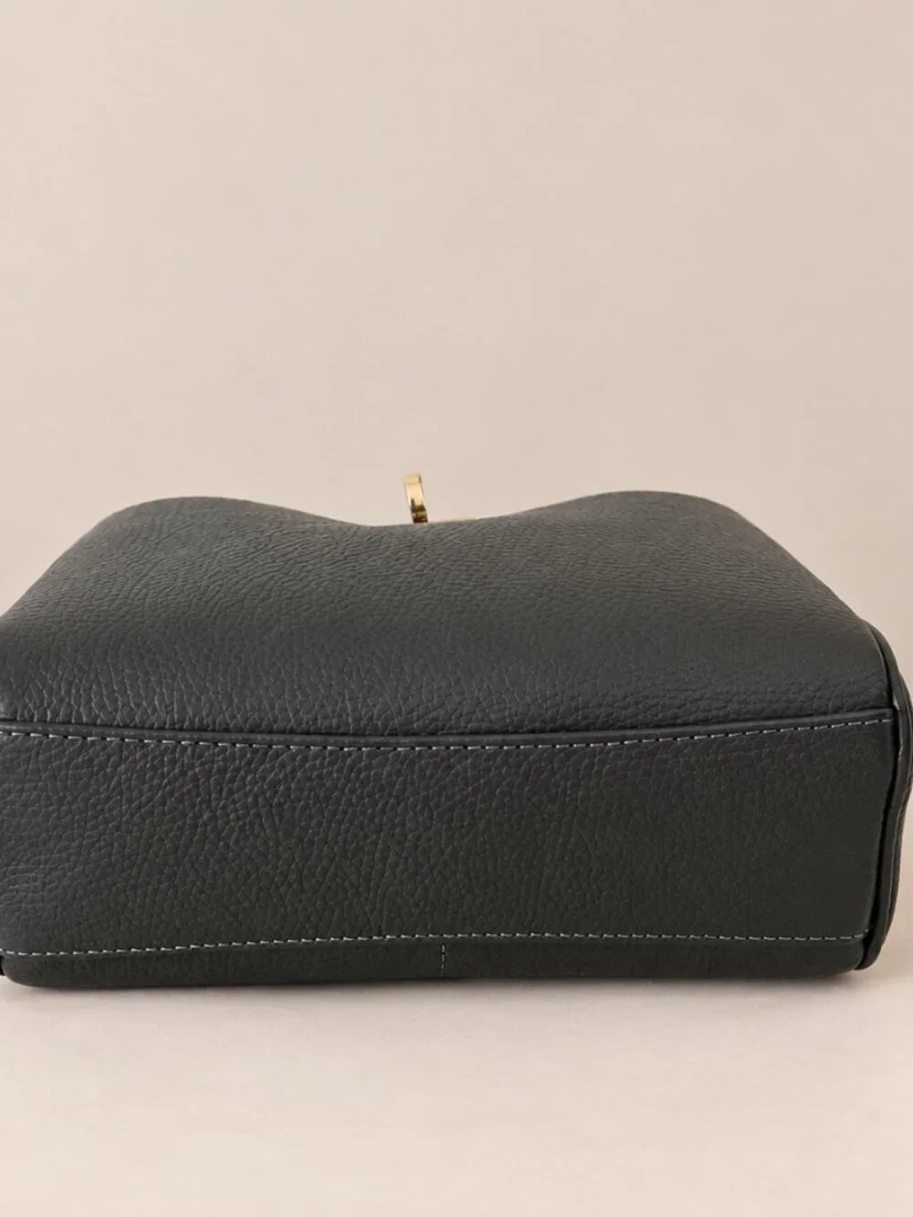 Grey Genuine Leather Crossbody Bag, Italian Leather Shoulder Bag